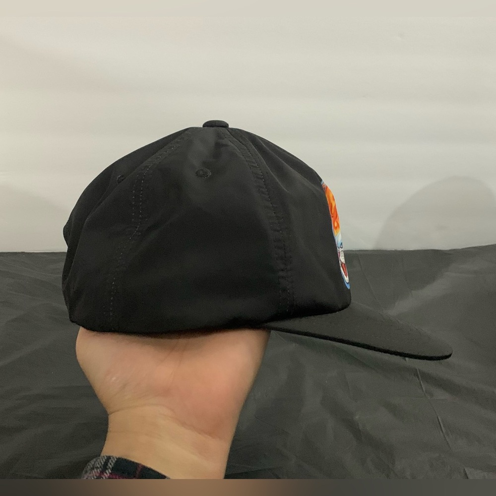 RIPNDIP Hell Ride Flame Nylon Snapback Hat Black Rare 6 Panel Deadstock Skater - Picture 3 of 6